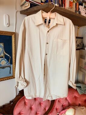 TRULY Cream Lightweight Shirt Jacket